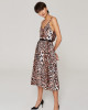sukienki midi damskie Sukienka w panterkę 1