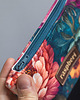 pokrowce i etui - na klucze Etui na klucze z weluru w peonie kwiatowe etui handmade 1