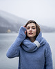 swetry damskie  Sweter Boucle Niebieski 4