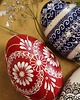 ozdoby wielkanocne Pisanki tradycyjne batikowe - różne wzory 2