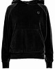 bluza z kapturem damska Welurowa bluza z kapturem-grafitowa(LA-013) 6
