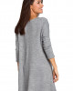tuniki damskie Tunika swetrowa o luźnym kroju - szara (S-151) 1