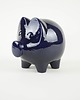 figurki i rzeźby Granatowa świnka skarbonka, niemiecki design, lata 70, produkcja: West Germany 3