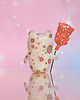 figurki i rzeźby Zębaty Piesek  z kotkiem balonikiem, miniaturowe zwierzę z gliny polimerowej 4