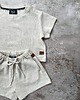 t-shirty dla chłopców Zestaw t-shirt oversize i spodenki wafel lniany 6