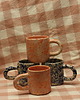 kubki i filiżanki Duży różowy kubek ceramiczny w ciapki. Ceramika ręcznie robiona 6