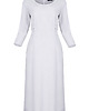 sukienki midi damskie Elegancka sukienka za kolano z rękawem 3/4 i dekoltem łódka do pracy - M631 4