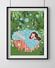 grafiki i ilustracje Plakat Jungle bath 1