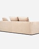 sofy i szezlongi Sofa KOPENHAGA beżowy welur, skandynawski design 3
