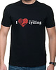 t-shirty męskie Koszulka T-SHIRT. I love cycling, dwustr. nadruk 1