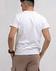 t-shirty męskie T-shirt męski  biały do V z nadrukiem 3