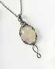 wisiory Naszyjnik Chalcedon 'Vilya' stal chirurgiczna wisiorek handmade wirewrapping 3