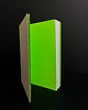 notatniki i albumy Notes w kropki z gumką-piórnikiem Fluo Green 2