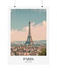 plakaty Retro plakat podróżniczy - Francja - Paryż - pamiątka, prezent 1