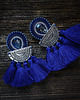 kolczyki soutache Duże i etniczne kolczyki boho z chwostami 4