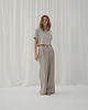 spodnie materiałowe damskie Spodnie Glad paloma beige tencel 3