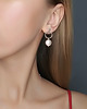 kolczyki swarovski Kolczyki Teo silver z perełką Swarovski. 1