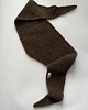 szale damskie Chocolate brown alpaca hand knitted scarf. 9