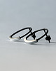kolczyki wire wrapping Srebrne minimalistyczne kolczyki koła 3