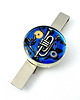 spinki do mankietów Spinka do krawata - Dla Muzyka - TRĄBKA (BLUE) (unikat) 1