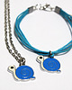 komplet biżuterii Komplet - Ślimak niebieski - naszyjnik, bransoletka 1