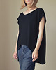 t-shirt damskie Czarny Ogromny cięty Oversize XXL-XXXXL 1