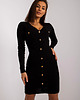 sukienki mini damskie Czarna prążkowana sukienka Cindy 3