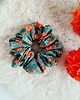 gumki do włosów Scrunchie do włosów, gumka do włosów z wiskozy Zielona jesień MAXI 1