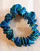 gumki do włosów Scrunchie gumka do włosów jedwabna Peacock turkusowa zielona S,M,L 4