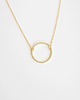 złote naszyjniki 16k Gold Plated Circle Necklace 8