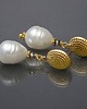 kolczyki pozłacane Kolczyki pozłacane Pearls [white] perły vol. 27  2