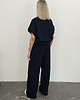 komplety damskie Chiara oversizowy komplet bezrękawnik i spodnie wide leg Navy granatowy 3