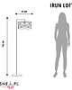 lampy podłogowe Czarna loftowa lampa podłogowa do salonu IRUN LOFT 1