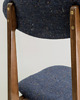krzesła Krzesło tapicerowane navy blue 3