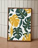 plakaty Plakat - Tropical leaves 1