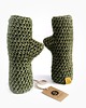 rękawiczki damskie Mitenki bawełna merino COSY oliwkowe 1