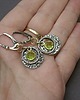 kolczyki srebrne Kolczyki srebrne Peridot ring 5