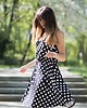 sukienki midi damskie Sukienka Monroe w grochy 3