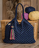 torby na ramię Makramowa torebka Beach Bag M granat 4