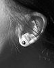 kolczyki wire wrapping Kamyk - srebrny kolczyk - sztyft 5