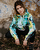 bluza z kapturem damska Damska Bluza Expres Zamek DR.CROW Greasy Lime 1