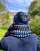 tuby i kominy Męski komin ręcznie robiony Merino 50% "Górski potok" 1