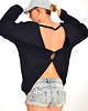 bluza bez kaptura damska Show'em Sweatshirt Navy 1