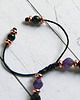 bransoletki z kamieni naturalnych Amulet LUNULA : turmalin, granat, ametyst, obsydian 1