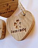 breloki Brelok serce z drewna, na szczęście dasz radę 4