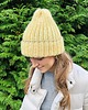 czapki damskie Wełniana czapka handmade lemoniada (bez złotej nitki) 1