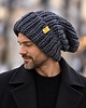 czapki damskie Wełniana czapka oversize LOOSE czarna 5