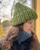 czapki damskie Zimowa czapka z wełny peruwiańskiej  i alpaki Lumi zielona 5
