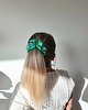 gumki do włosów Gumka jedwabna, scrunchie, frotka królowa szmaragdów MAXI 3
