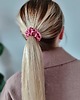 gumki do włosów Gumka jedwabna, scrunchie, gumka satynowa truskawkowy róż MINI 4